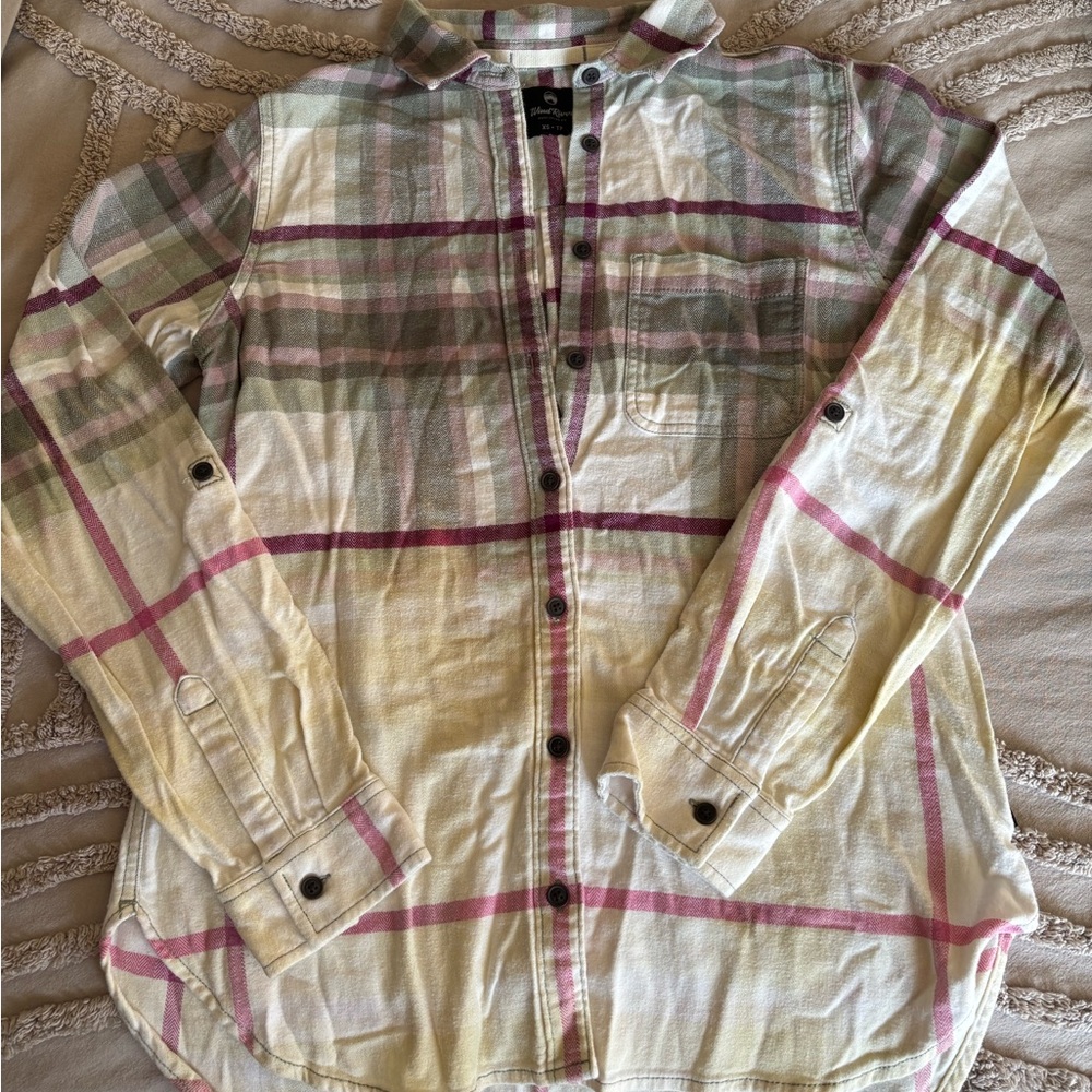 Plaid Button-Up Shirt